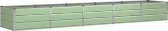 vidaXL Jardinera Verde 400 X 80 X 45 Cm Acero Vidaxl