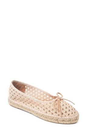 Patricia Green Sydney Ballet Flat in Natural Raffia at Nordstrom, Size 6