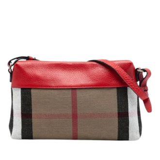 Burberry Pre-owned Cross Body Bags, female, Multicolor, Size: ONE SIZE Pre-owned Canvas Crossbody Bag