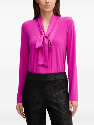 Joseph Ribkoff Blusa con fiocco - Rosa
