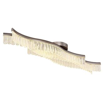 Netlighting Juliet Integrated LED Semi Flush Ceiling Light Graphite Matt LED 3200K in Grey