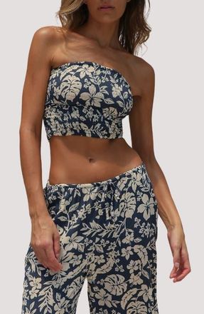 Stone Fox Swim Strapless Tube Top in Hibisco at Nordstrom, Size X-Small/small
