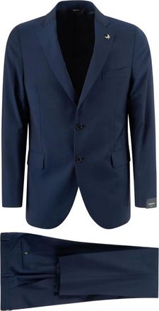 Tombolini three-button navy suit - Blue