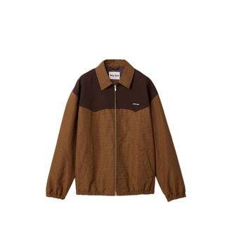 Miu Miu Gingham-check Blouson Jacket