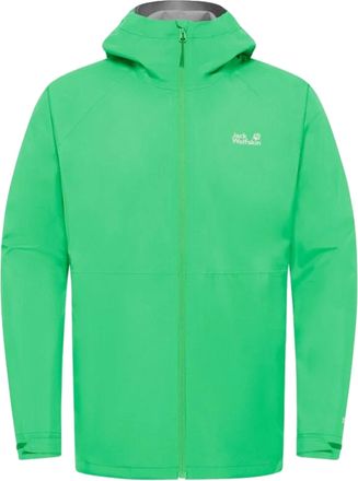 Jack Wolfskin Vibrant Green Prelight Lightweight Jacket