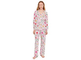 Bedhead Pajamas Classic Womens Pajama Sets Sunlit Floral : LG (US 12-14), Cotton/Down