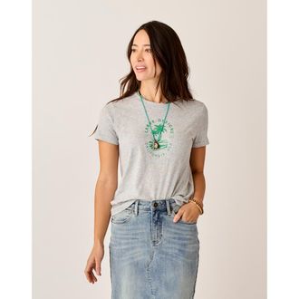 Carve Designs Cassidy Graphic Tee in Heather Grey Palm at Nordstrom, Size Xx-Small