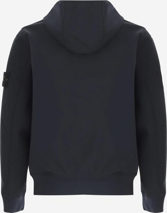 Stone Island Boys Sweatshirt Stretch Nylon Navy Polyester Jacket