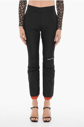 AMBUSH Nylon broek met enkelrits in zwart