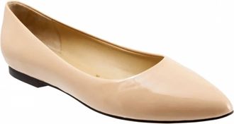 Trotters Womens Estee Ballet Flat Shoes In Nude