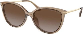 Michael Kors Dupont Zonnebril - Dames - Zonnebrillen - Bruin - 58 MM - Accessoires