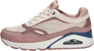 Skechers Uno - Heel Hints - Dames - Sneakers - Roze - 37 EU - Leer - Schoenen