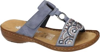 Rieker Schoenen, Dames, Blauw, 36 EU, Leer, 608K2-12 Jalapa