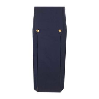 Chlo&eacute; Wool Midi Skirt - female - Chlo&eacute; - Midi Skirts - Blue - S - Skirts