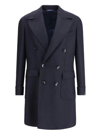 Gi Capri buttoned double-breasted coat - Blue