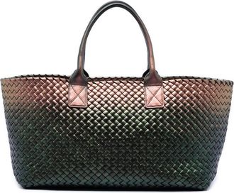 Bottega Veneta Pre-owned Bottega Veneta Medium Iridescent Nappa Intrecciato Cabat Tote Ladies 3VXACHPBY29XFIHH
