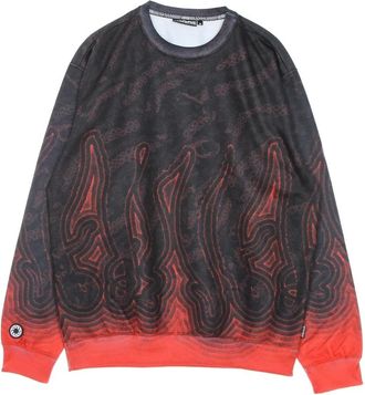 Octopus All Over Print Crewneck Sweatshirt - Heren - Sweatshirts - Veelkleurig - XL - Katoen - Hoodies & sweatvesten