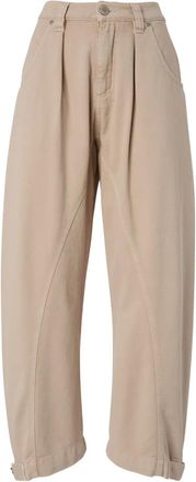 Pinko Jeans met wijde pijpen - Beige