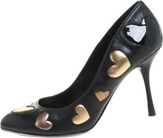Dolce & Gabbana Pumps con decorazione a cuore 95mm - Nero