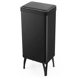 Costway Costway - Cubo De Basura Cocina 50 L, Papelera Cocina Inteligente Con Sensor De Movimiento Autom&aacute;tico, Patas Desmontables, Cubo Basura De Metal De Dis