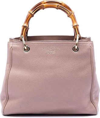 Gucci Pre-owned Gucci Small Calfskin Bamboo Shopper Satchel Ladies CZPCN8SR8MO6Z8ZT