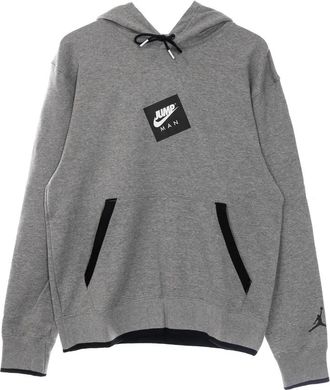 Nike Jordan Lichtgewicht Fleece Hoodie met Capuchon - Heren - Sportshirts - Grijs - XL - Fitness