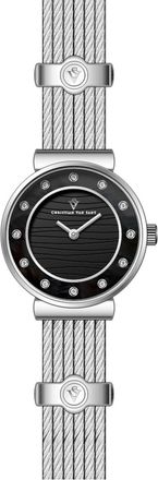 Christian Van Sant Womens Cavo Black Dial Watch
