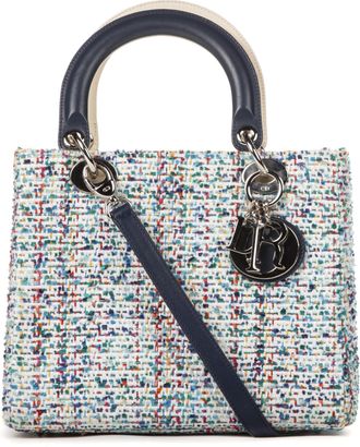 Dior Pre-owned Womens Lady Medium Shoulder Bag - Blue - One Size