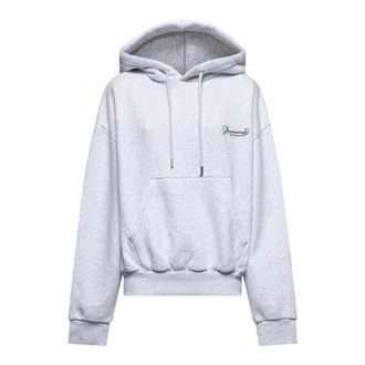 Jacquemus Dames, Sweatshirts & Hoodies, Grijs, Maat: 2XS Katoen