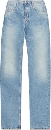 The Attico Jeans met logo - Dames - Regular Fit Jeans - Blauw - W26 - Katoen - Jeans