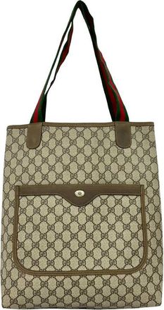 Gucci Pre-owned Gucci GG Supreme Web Tote Ladies UZ76HE7CLF3QV8B2