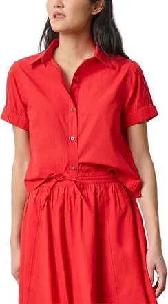 Lilla P Elastic Cuff Button Shirt