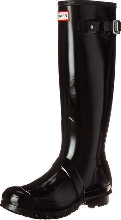 Hunter Womens Original Tall Gloss Rain Boots - Black