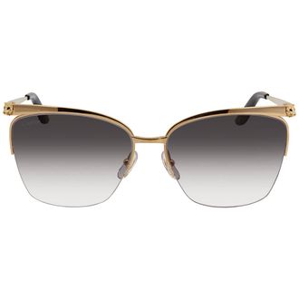 Cartier Panthere de Cartier Grey Gradient Rectangular Ladies Sunglasses CT0124S 001 59