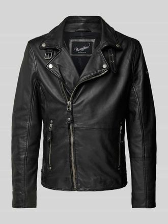 Gipsy Gipsy Regular Fit Kurzmantel mit Reverskragen Modell Mavric in Black, Größe XXXL