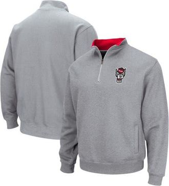 Colosseum Mens Colosseum Heathered Gray NC State Wolfpack Tortugas Team Logo Quarter-Zip Jacket in Heather Gray at Nordstrom, Size Xxx-Large
