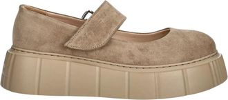 INUIKII Matilda M.j. Suede Ballerina - Dames - Ballerinas - Beige - 40 EU - Leer - Schoenen