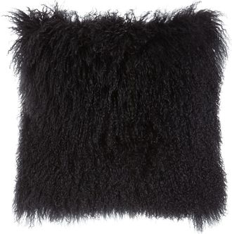 Massoud Dark Gray Tibetan Lamb Pillow