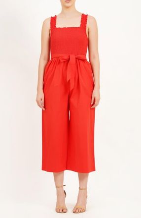 Leota Janet Cropped Jumpsuit in Red at Nordstrom, Size Xx-Large