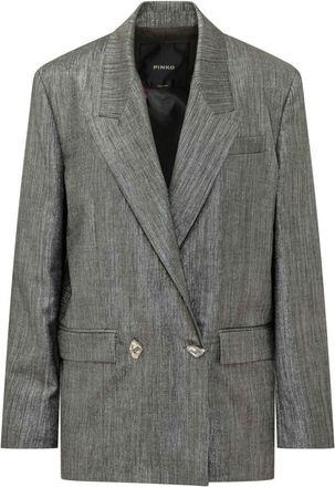 Pinko Grey Notched Lapel Blazer