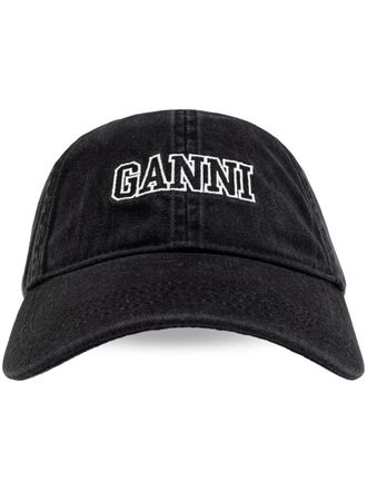 Ganni Pet met geborduurd logo - Zwart