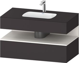 Duravit Qatego Lavabo Encastrado Con Base De Lavabo Consola, - Duravit