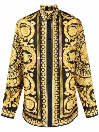 Versace Camicia Barocco - Nero