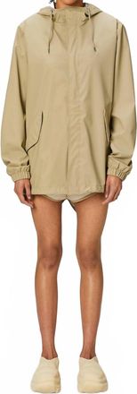 Rains Unisex Fishtail Jacket Raincoat In Sand