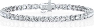 Grown Brilliance 8 Cttw Round Lab Grown Diamond Tennis Bracelet in Sterling Silver, G Color SI Clarity