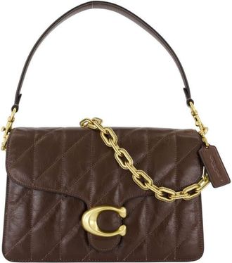 Coach Quilted Cowhide Shoulder Bag Brown