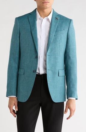 John Varvatos Herringbone Woven Two-Button Sport Coat in Green at Nordstrom Rack, Size 42 Regular