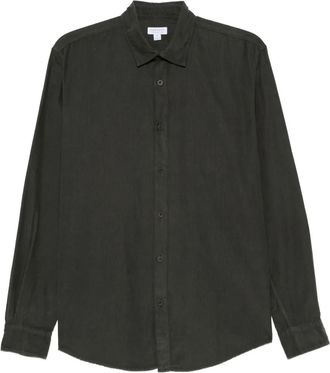 Sunspel Camicia in cotone - Verde