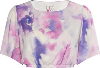 Izia Blouse met tie-dye-patroon Dames Lila veelkleurig