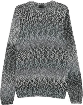 Dondup Trui met ronde hals - Heren - Ronde hals truien - Veelkleurig - M - Truien & Vesten